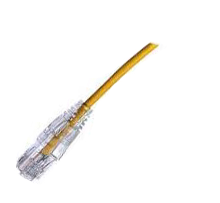 CAT6 Booted CHOICE Slim™ Ethernet Patch Cable, Yellow, 7ft