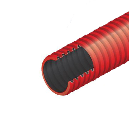 3″ Corrugated HDPE, Red, Empty, 250′