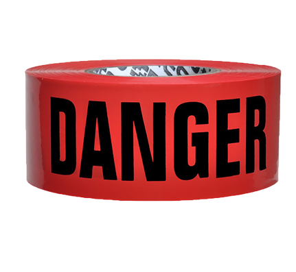 6.00″ x 1000′ Roll, Warning Tape, “DANGER BURIED HIGH VOLTAGE CABLE BELOW”