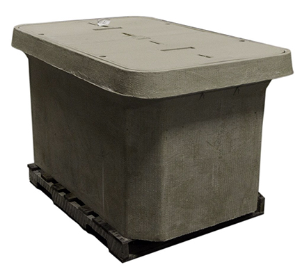 30″ x 48″ Tier 8 Polymer Concrete Handhole Vault 2 Piece Cover, Use w/ XS FDH 3000 Cabinet