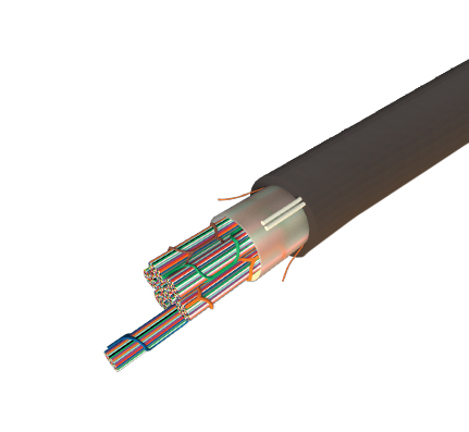 144 ct Single-Mode Dielectric Ribbon Fiber Optic Cable