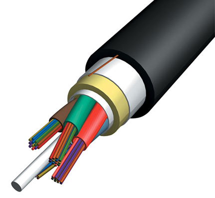 24 ct Single-Mode ADSS Fiber Optic Cable, Gel, NESC Heavy Load