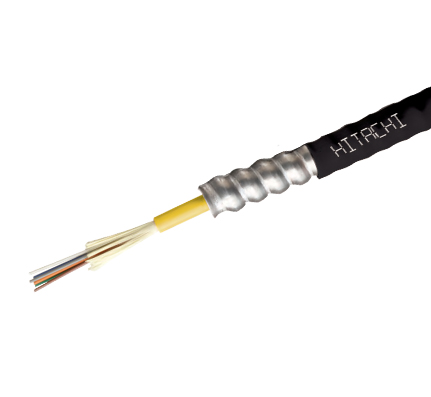 48 ct Plenum Rated Single-Mode Armored Fiber Optic Cable