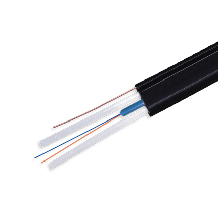6 ct. Bulk Drop Cable, Single-mode Drop Cable, Toneable Flat, Single Jacket, Dry, OSP, 500-140076