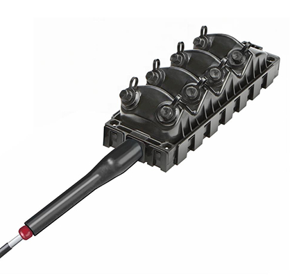 DLX® Mini-MST, 8 Port, Tonable, 50′ Cable Stub, Flat Loose Tube Cable