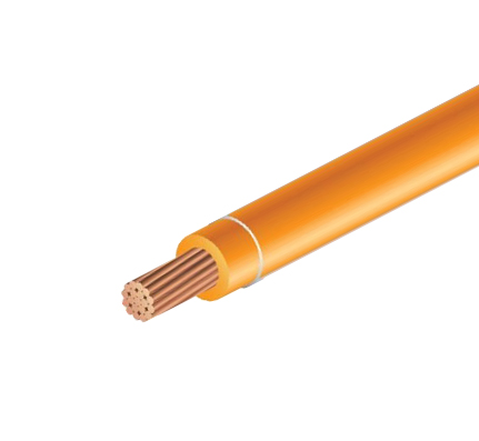 2 AWG 1 Conductor RHH/RHW/USE-2XLP Electrical Wire, Orange