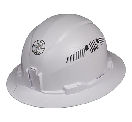 Klein Tools Hard Hat, Vented, Full Brim Style