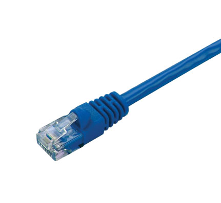 CAT5E Booted CHOICE Ethernet Patch Cable, Blue, 5ft