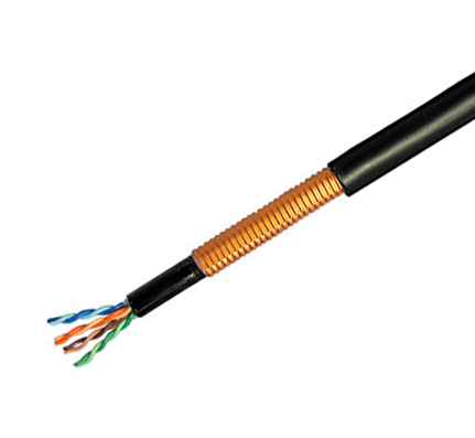 CAT 5E 24 AWG 4 Pair Armored Solid Annealed Copper Cable