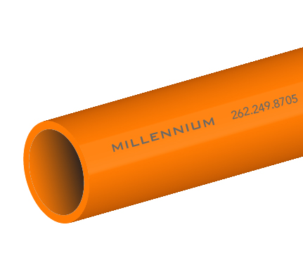 1.50″ HDPE, SDR 11, Orange, Empty