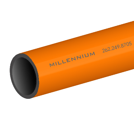 1.25″ HDPE, SDR 13.5, Orange, Co-Extruded, Empty