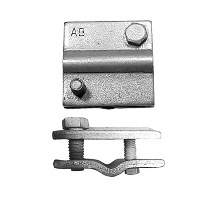 Crossover Clamp for 1/4″ to 3/8″ Strand w/ 2 Hex Bolts