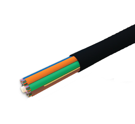 OSP MicroCore® LM200-Series 144 ct Single-Mode Dielectric Micro Fiber Optic Cable, Gel