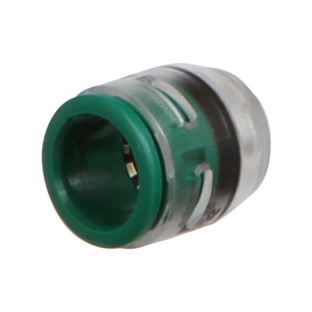14mm MicroDuct End Caps, Clear w/ Green