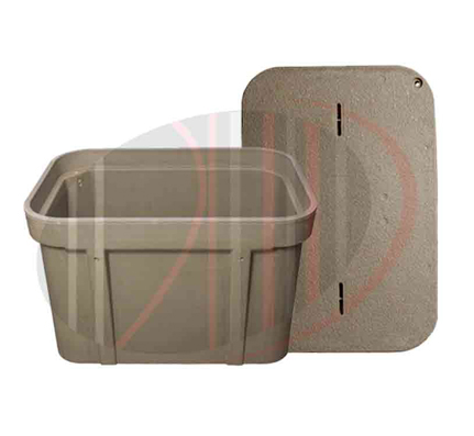 24″ x 36″ x 24″ Polymer Concrete Hand Hole Assembly, 1 Piece Cover